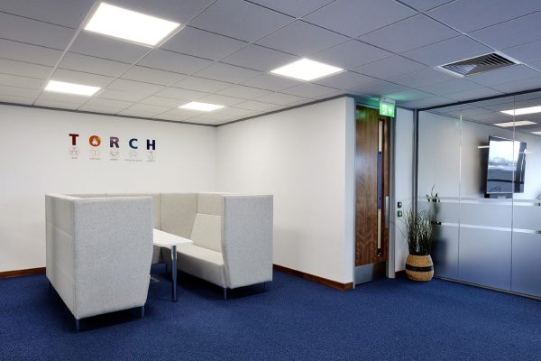 Break area at Churchill Retirement