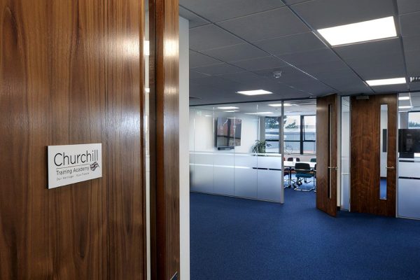 Main door into Churchill office