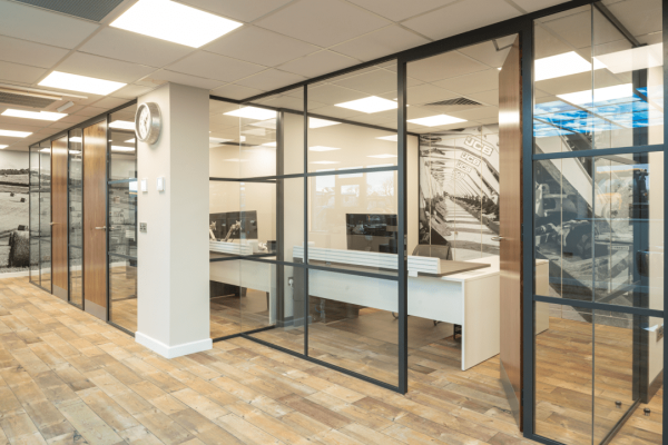 Office fit out and glass partitions in Shaftesbury