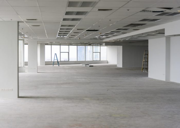 Empty office space for refurbishment