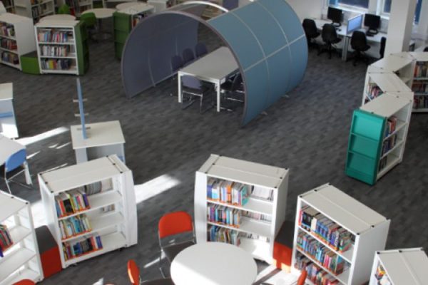 Learning resource centre mezzanine floor and fit out in Poole