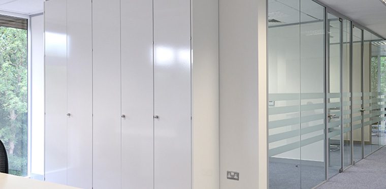 White storage wall filing cabinet
