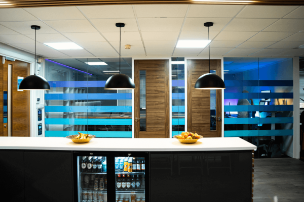 canteen area with fruit bowls