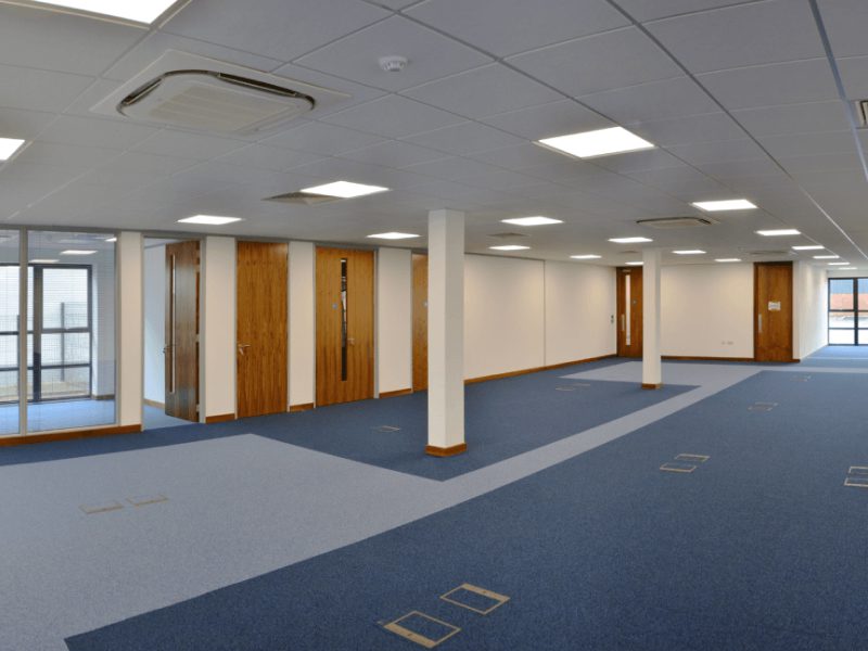 Demountable office open plan