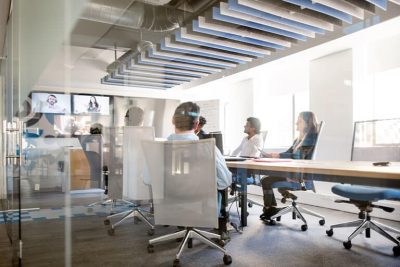 conference room setup