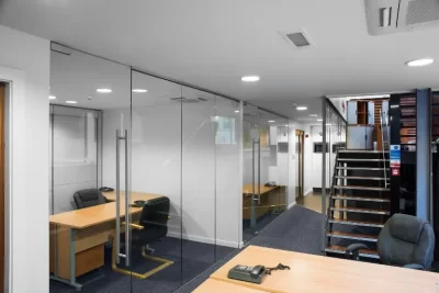 increase office productivity acoustic partitioning