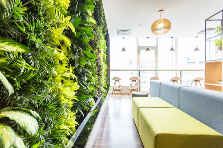 Sustainable Office Seating Area